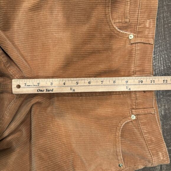 Express Women's High Rise Cropped Wide Leg Corduroy Pant Camel Size 6 - Picture 5 of 10